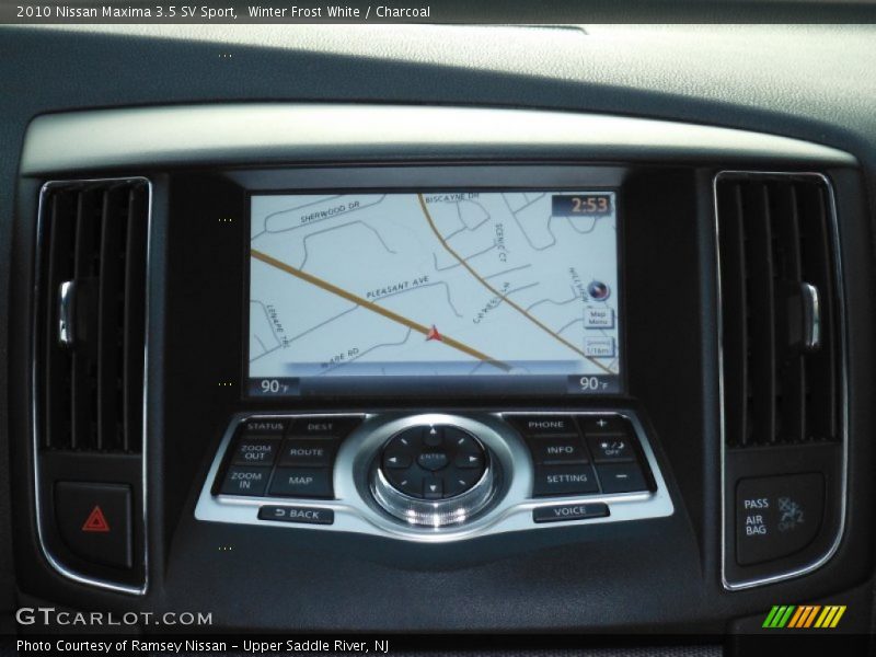 Winter Frost White / Charcoal 2010 Nissan Maxima 3.5 SV Sport