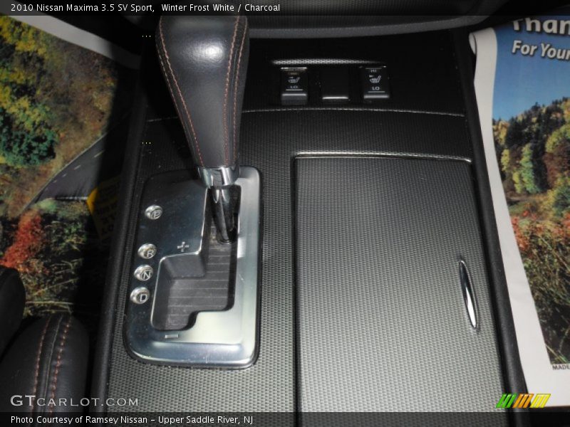 Winter Frost White / Charcoal 2010 Nissan Maxima 3.5 SV Sport