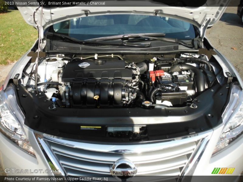 Brilliant Silver Metallic / Charcoal 2013 Nissan Sentra SV