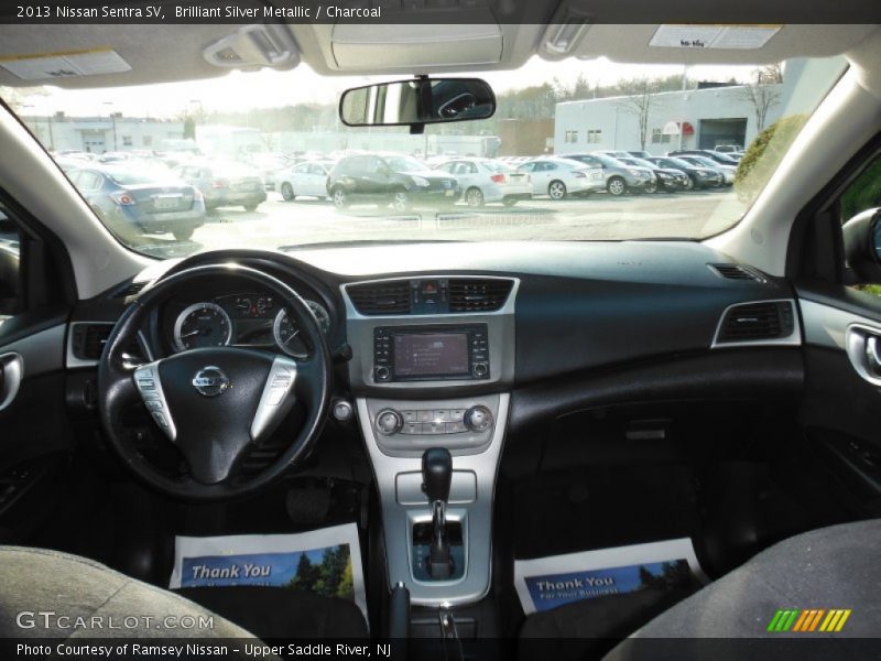 Brilliant Silver Metallic / Charcoal 2013 Nissan Sentra SV