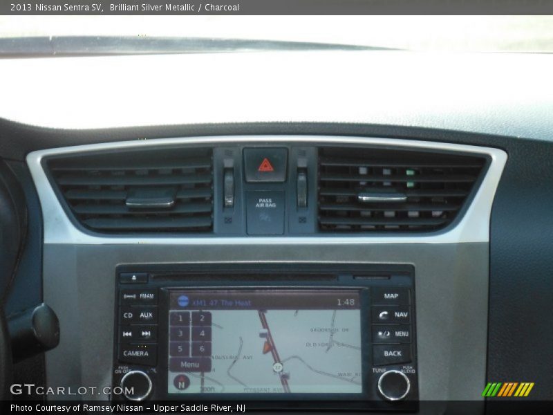 Brilliant Silver Metallic / Charcoal 2013 Nissan Sentra SV