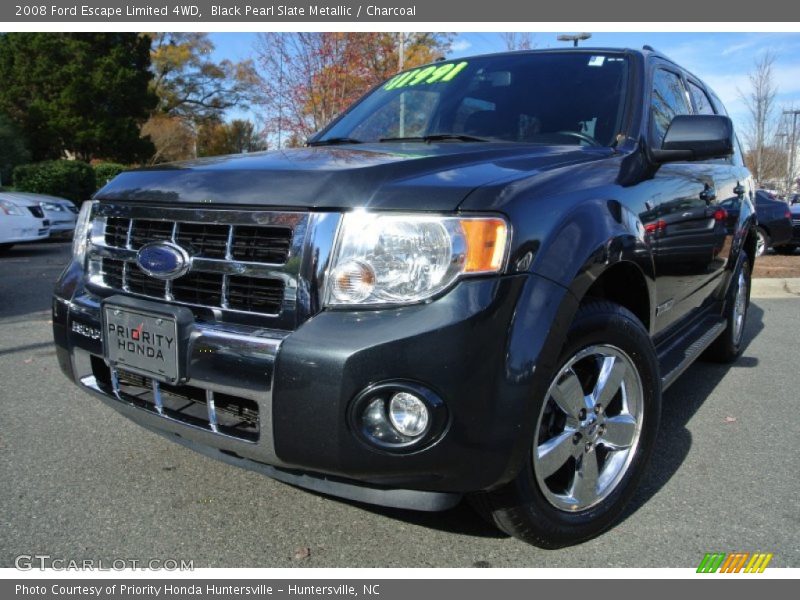 Black Pearl Slate Metallic / Charcoal 2008 Ford Escape Limited 4WD