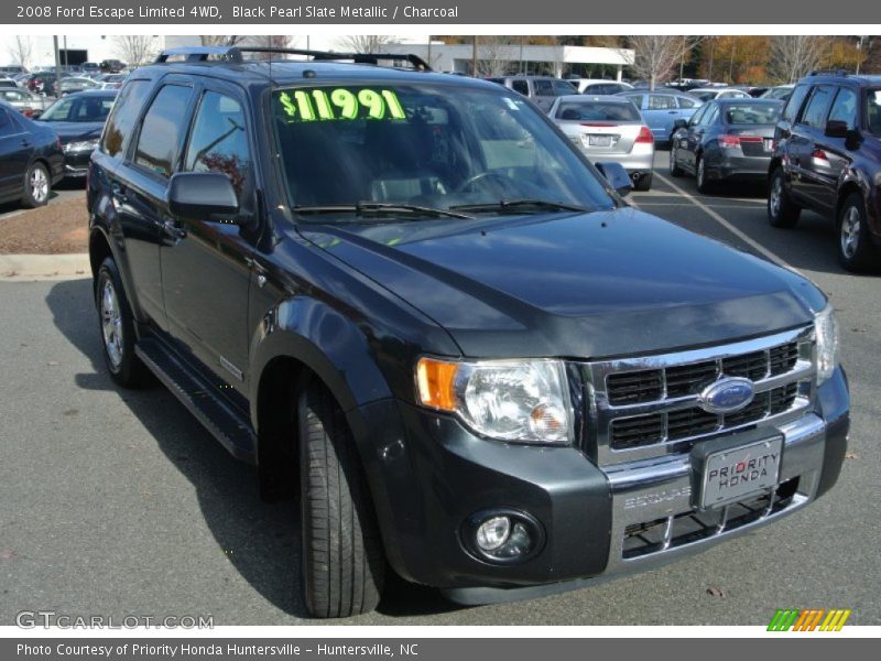 Black Pearl Slate Metallic / Charcoal 2008 Ford Escape Limited 4WD