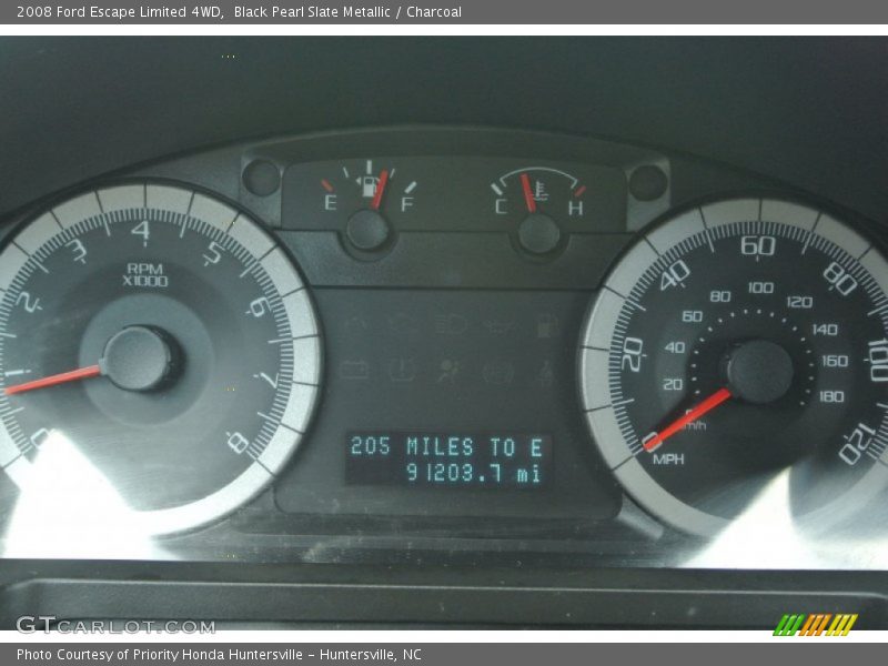 Black Pearl Slate Metallic / Charcoal 2008 Ford Escape Limited 4WD