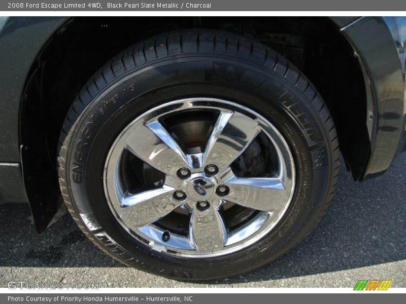 Black Pearl Slate Metallic / Charcoal 2008 Ford Escape Limited 4WD