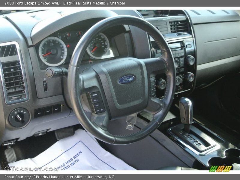 Black Pearl Slate Metallic / Charcoal 2008 Ford Escape Limited 4WD