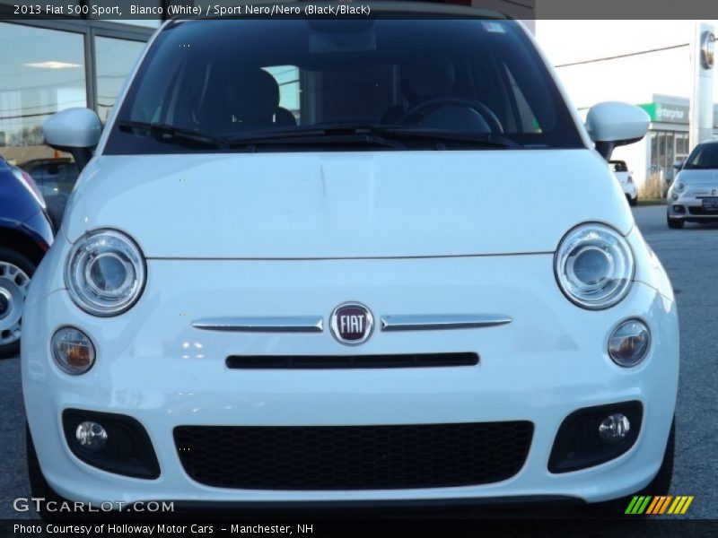 Bianco (White) / Sport Nero/Nero (Black/Black) 2013 Fiat 500 Sport