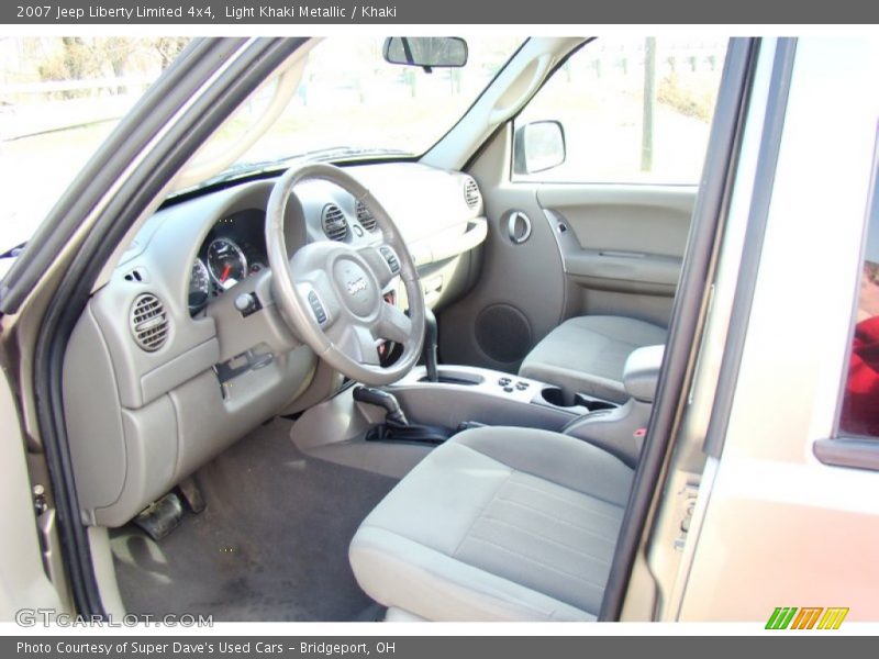 Light Khaki Metallic / Khaki 2007 Jeep Liberty Limited 4x4