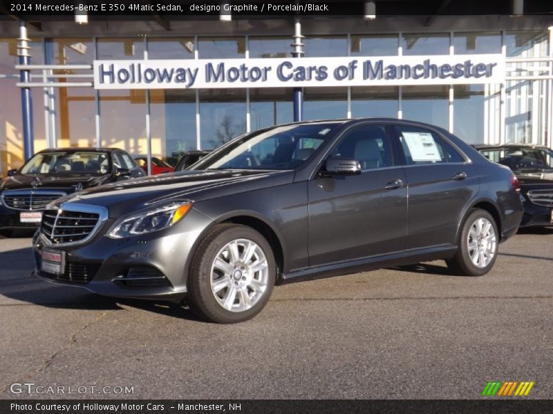 designo Graphite / Porcelain/Black 2014 Mercedes-Benz E 350 4Matic Sedan