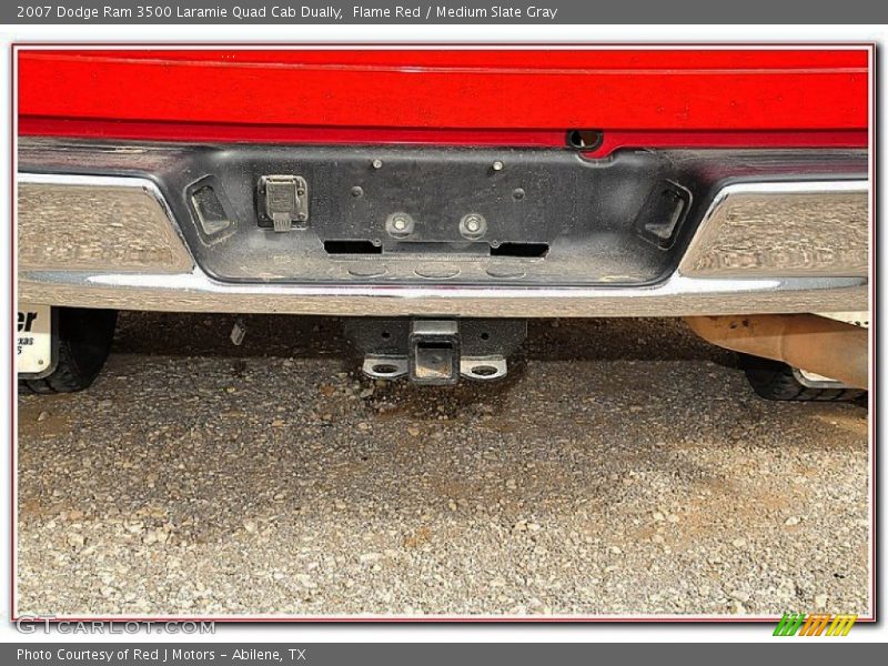 Flame Red / Medium Slate Gray 2007 Dodge Ram 3500 Laramie Quad Cab Dually