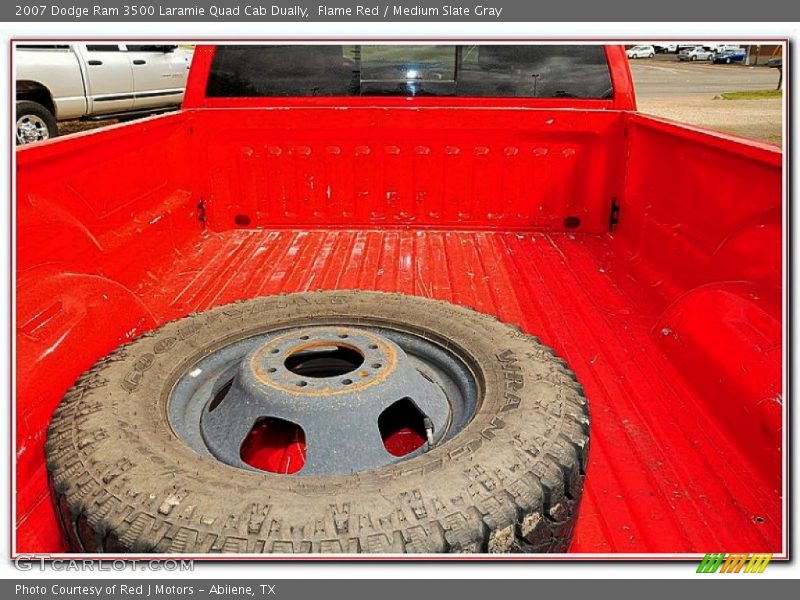 Flame Red / Medium Slate Gray 2007 Dodge Ram 3500 Laramie Quad Cab Dually