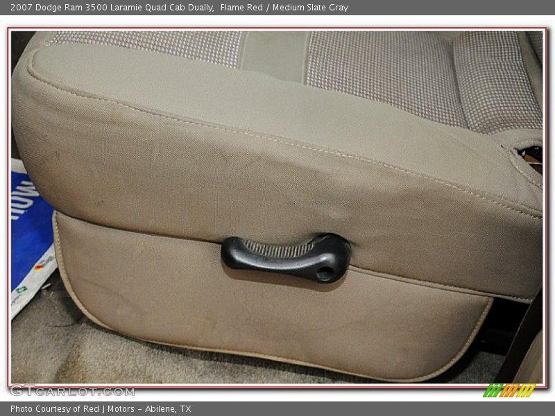 Flame Red / Medium Slate Gray 2007 Dodge Ram 3500 Laramie Quad Cab Dually