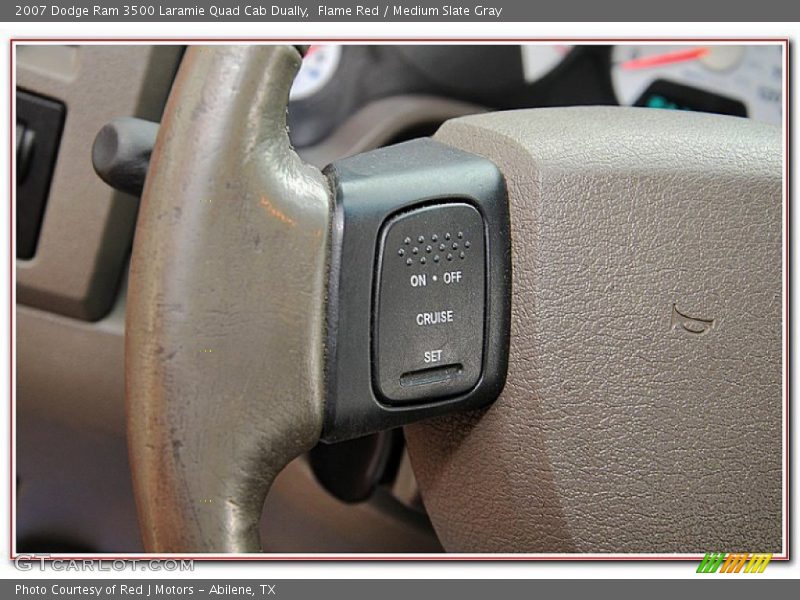 Flame Red / Medium Slate Gray 2007 Dodge Ram 3500 Laramie Quad Cab Dually