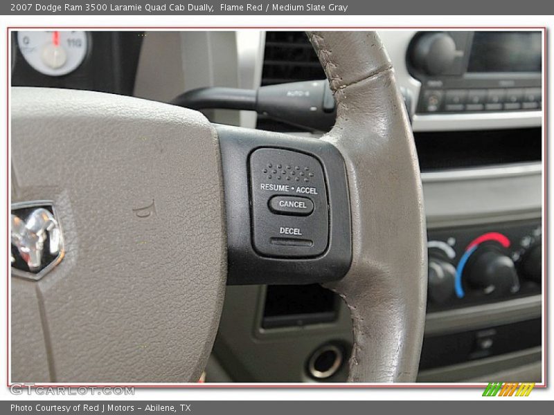 Flame Red / Medium Slate Gray 2007 Dodge Ram 3500 Laramie Quad Cab Dually