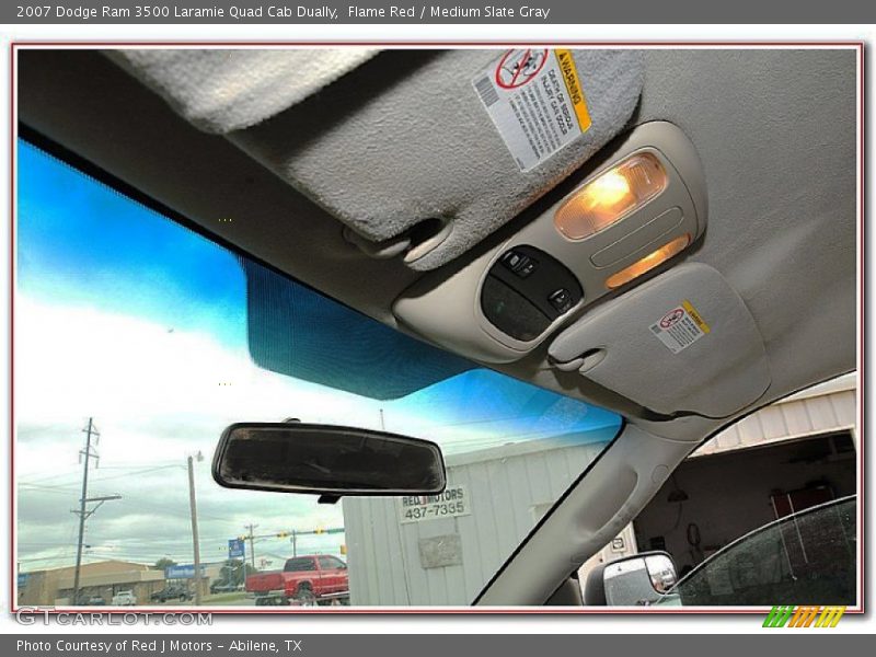 Flame Red / Medium Slate Gray 2007 Dodge Ram 3500 Laramie Quad Cab Dually
