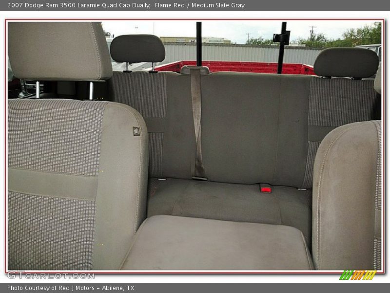 Flame Red / Medium Slate Gray 2007 Dodge Ram 3500 Laramie Quad Cab Dually