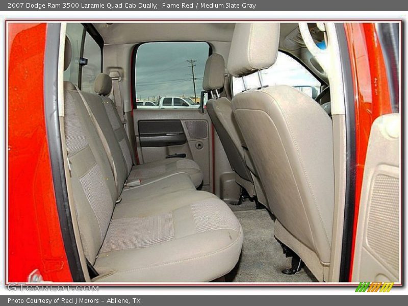 Flame Red / Medium Slate Gray 2007 Dodge Ram 3500 Laramie Quad Cab Dually
