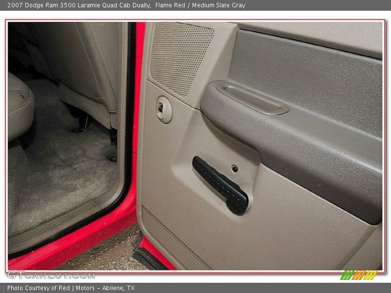 Flame Red / Medium Slate Gray 2007 Dodge Ram 3500 Laramie Quad Cab Dually