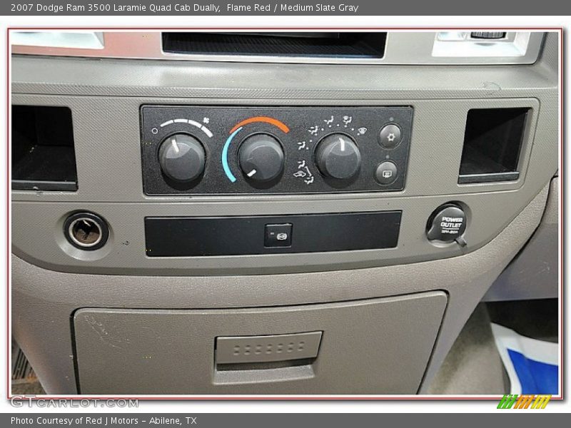 Flame Red / Medium Slate Gray 2007 Dodge Ram 3500 Laramie Quad Cab Dually