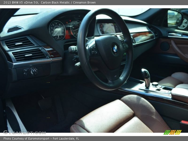 Carbon Black Metallic / Cinnamon Brown 2013 BMW X5 xDrive 50i