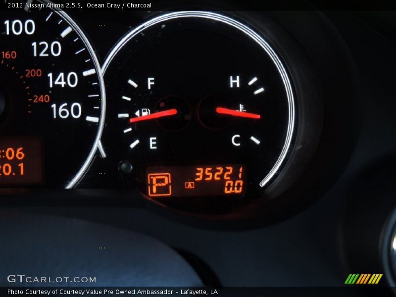 Ocean Gray / Charcoal 2012 Nissan Altima 2.5 S