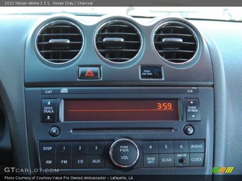 Ocean Gray / Charcoal 2012 Nissan Altima 2.5 S