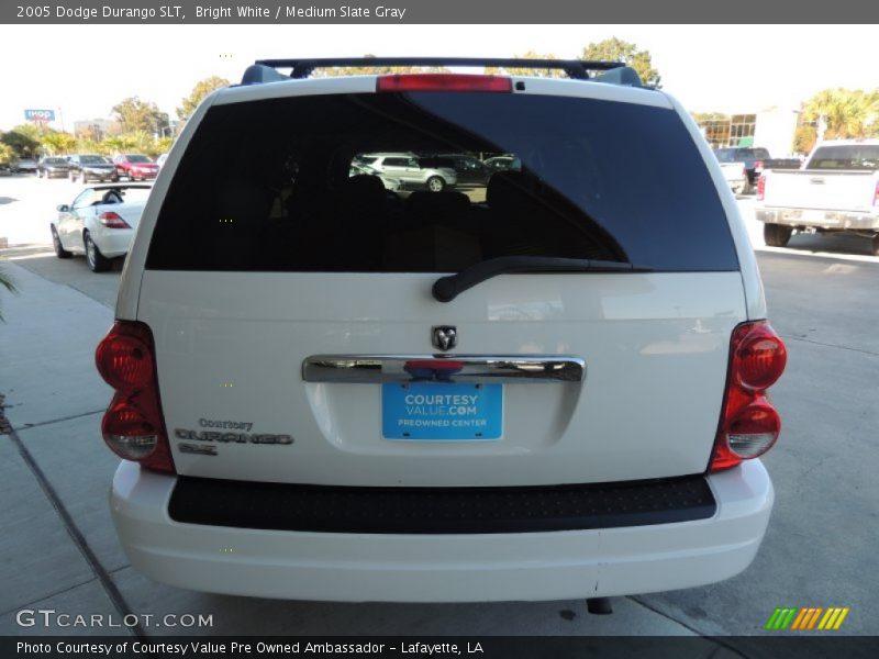 Bright White / Medium Slate Gray 2005 Dodge Durango SLT