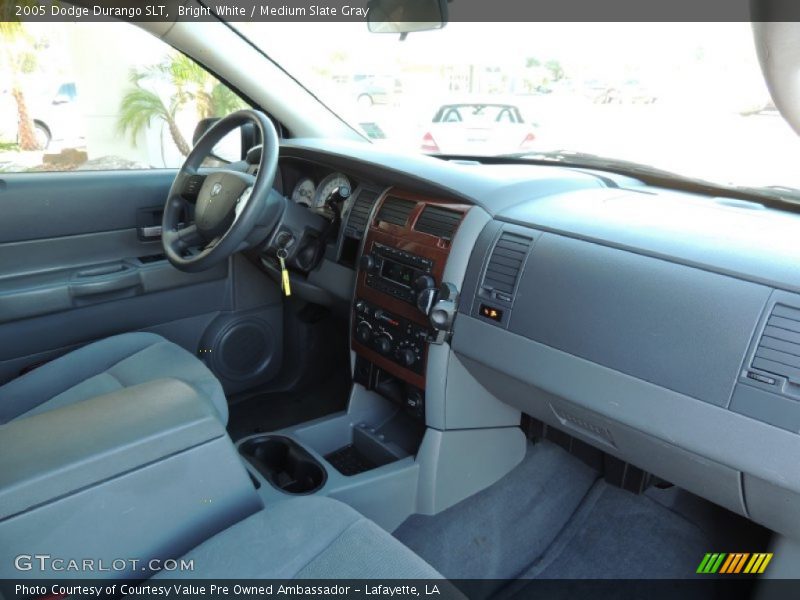 Bright White / Medium Slate Gray 2005 Dodge Durango SLT