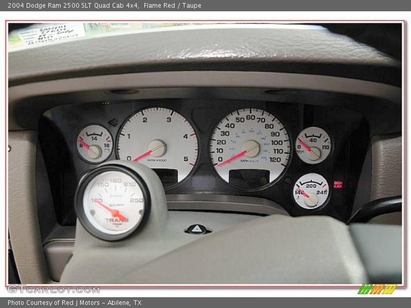 Flame Red / Taupe 2004 Dodge Ram 2500 SLT Quad Cab 4x4