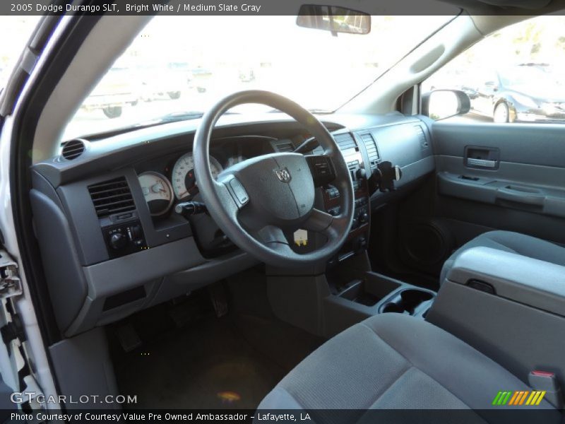 Bright White / Medium Slate Gray 2005 Dodge Durango SLT