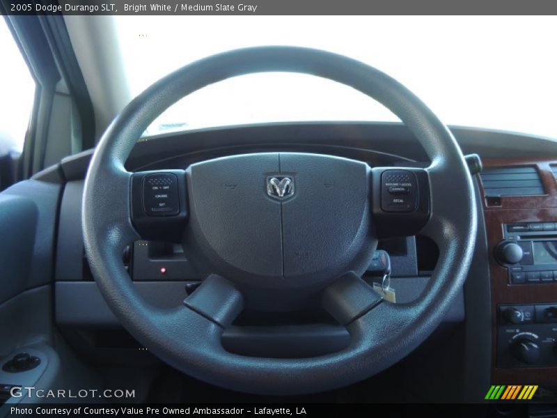 Bright White / Medium Slate Gray 2005 Dodge Durango SLT