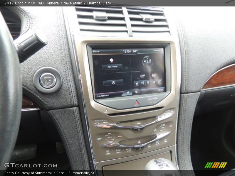 Mineral Gray Metallic / Charcoal Black 2012 Lincoln MKX FWD