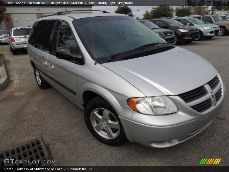 Bright Silver Metallic / Dark Khaki/Light Graystone 2006 Dodge Caravan SXT