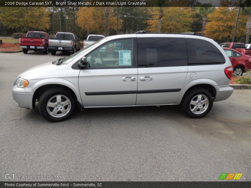 Bright Silver Metallic / Dark Khaki/Light Graystone 2006 Dodge Caravan SXT