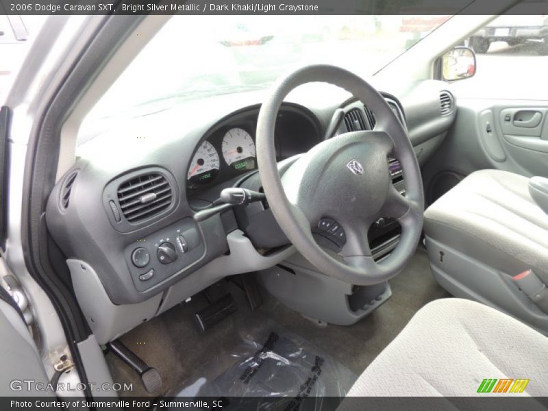 Bright Silver Metallic / Dark Khaki/Light Graystone 2006 Dodge Caravan SXT