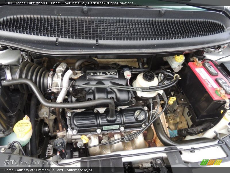 Bright Silver Metallic / Dark Khaki/Light Graystone 2006 Dodge Caravan SXT