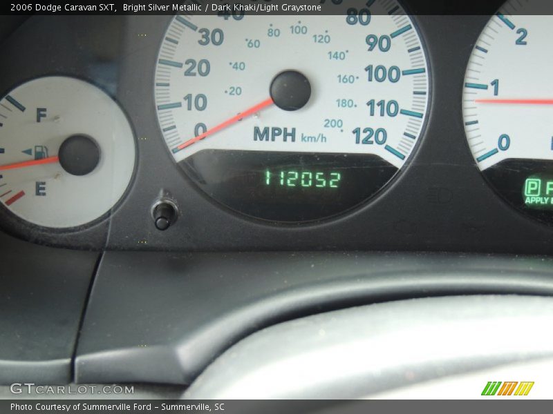 Bright Silver Metallic / Dark Khaki/Light Graystone 2006 Dodge Caravan SXT