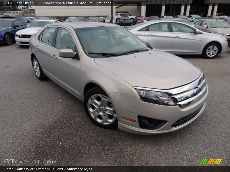Smokestone Metallic / Medium Light Stone 2010 Ford Fusion SE