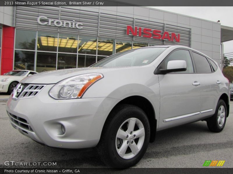 Brilliant Silver / Gray 2013 Nissan Rogue S Special Edition