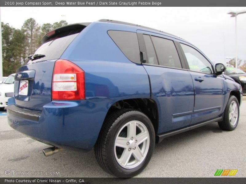 Deep Water Blue Pearl / Dark Slate Gray/Light Pebble Beige 2010 Jeep Compass Sport
