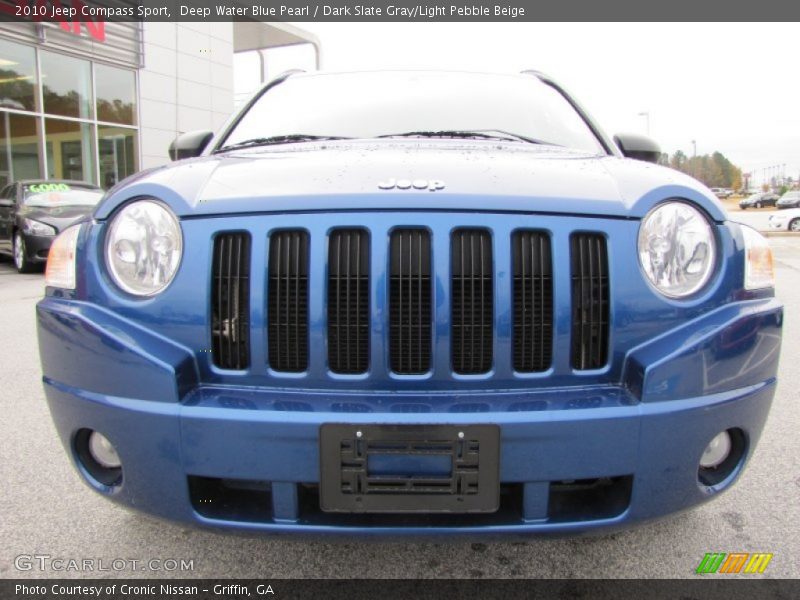 Deep Water Blue Pearl / Dark Slate Gray/Light Pebble Beige 2010 Jeep Compass Sport