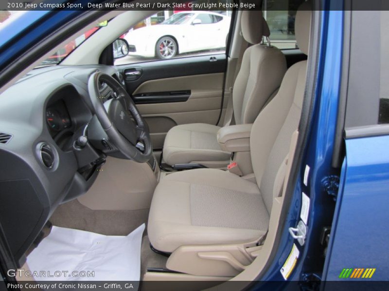 Deep Water Blue Pearl / Dark Slate Gray/Light Pebble Beige 2010 Jeep Compass Sport