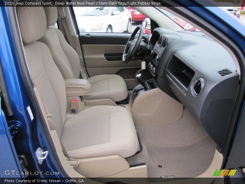 Deep Water Blue Pearl / Dark Slate Gray/Light Pebble Beige 2010 Jeep Compass Sport