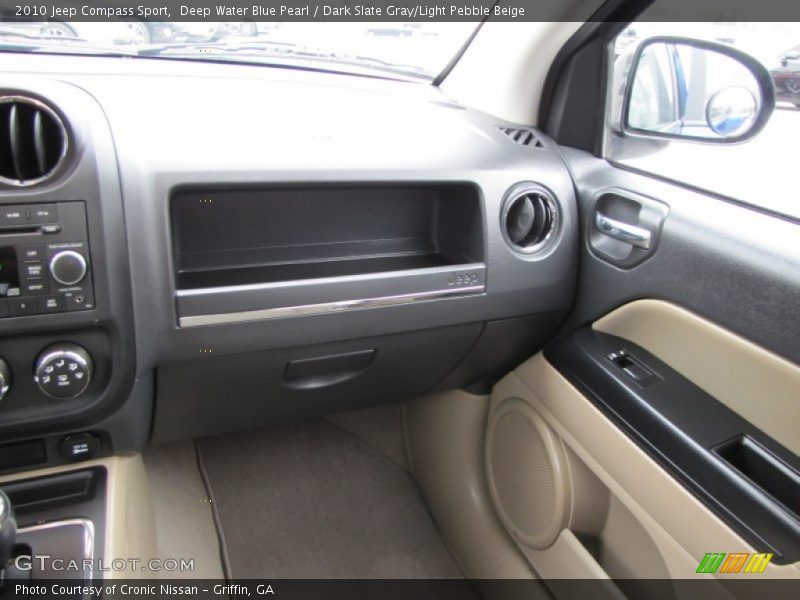Deep Water Blue Pearl / Dark Slate Gray/Light Pebble Beige 2010 Jeep Compass Sport
