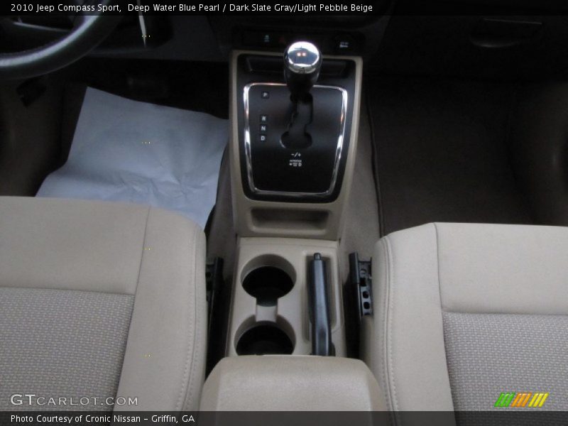 Deep Water Blue Pearl / Dark Slate Gray/Light Pebble Beige 2010 Jeep Compass Sport