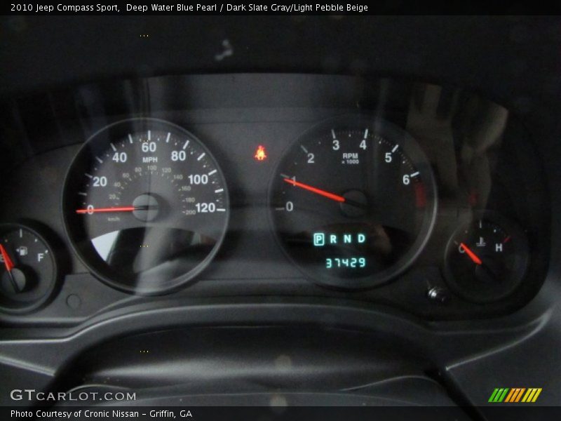 Deep Water Blue Pearl / Dark Slate Gray/Light Pebble Beige 2010 Jeep Compass Sport