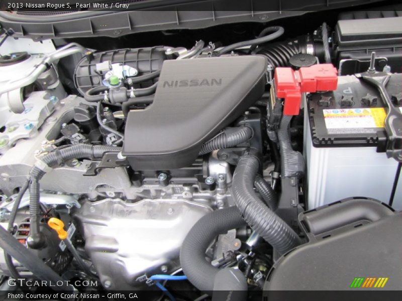 Pearl White / Gray 2013 Nissan Rogue S