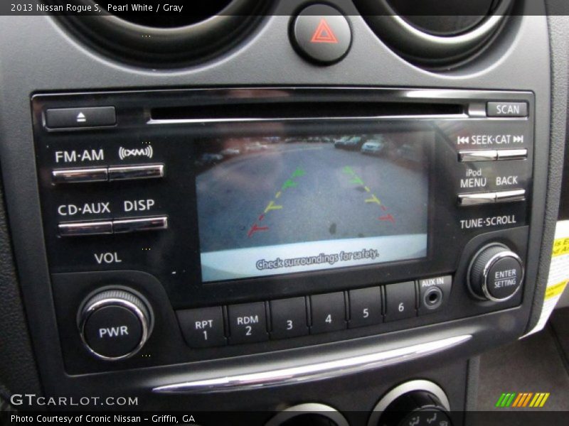 Pearl White / Gray 2013 Nissan Rogue S