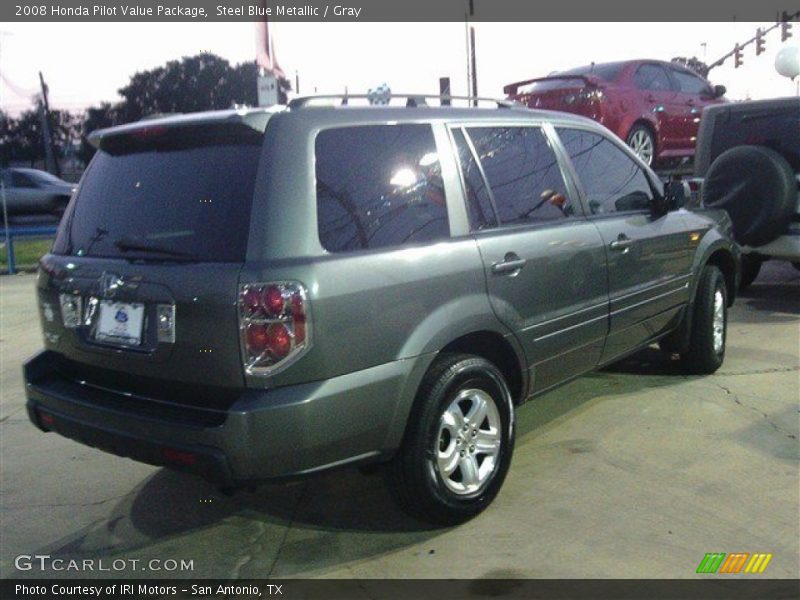 Steel Blue Metallic / Gray 2008 Honda Pilot Value Package