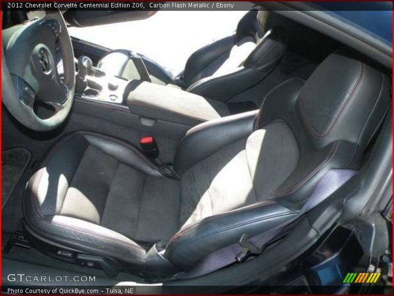 Front Seat of 2012 Corvette Centennial Edition Z06